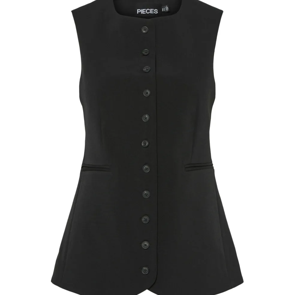 PIECES dame vest PCTEMPRE - Black