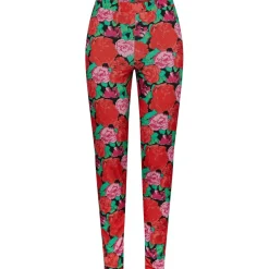 PIECES X DITTE ESTRUP PCSILLE HW LEGGINS NEW - Black Aop Roses