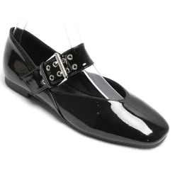 Sandrine dame ballerina sko 6689 - Black