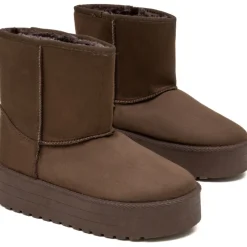 Tulle dame bamsestøvler 6432 - Brown