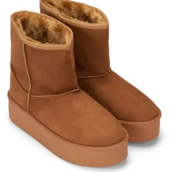 Tulle dame bamsestøvler 6432 - Camel