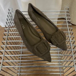 Vela dame ballerina sko H8-1030E - Green