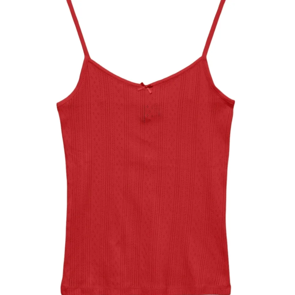 VER MODA dame top VMLISA - Fiery Red