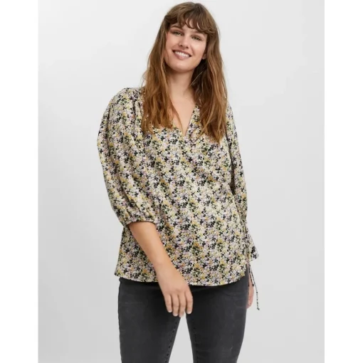 Vero Moda Curve dame bluse VMMINTI - Birch