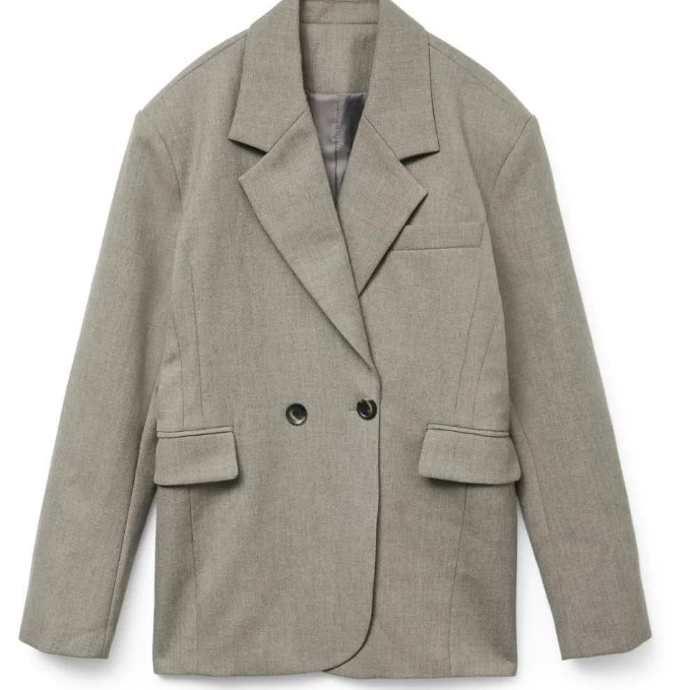 VERO MODA dame blazer VMCILJE - Light Grey Melange AS SAMPLE