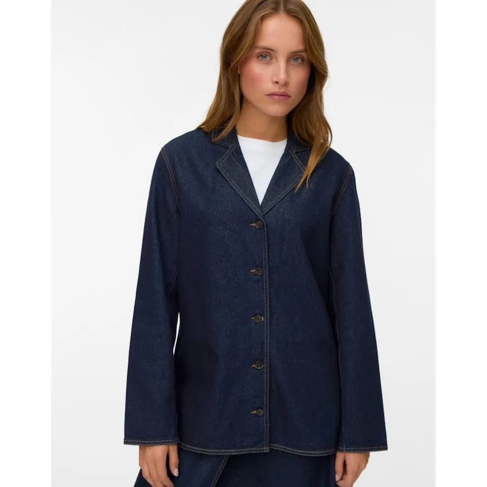 Vero moda dame blazer VMKANIKA - Dark Blue Denim