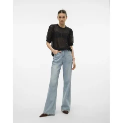 VERO MODA dame bluse VMBECCA - Black