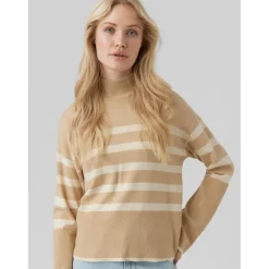 Vero Moda dame bluse VMHAPPINESS - Irish Cream W. BIRCH