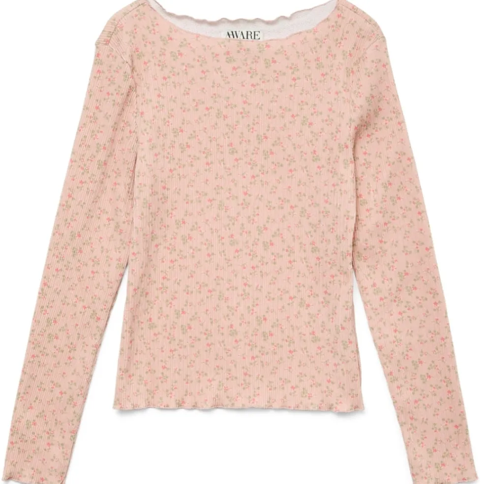 VERO MODA dame bluse VMJULIA - Evening Sand TEA ROSE