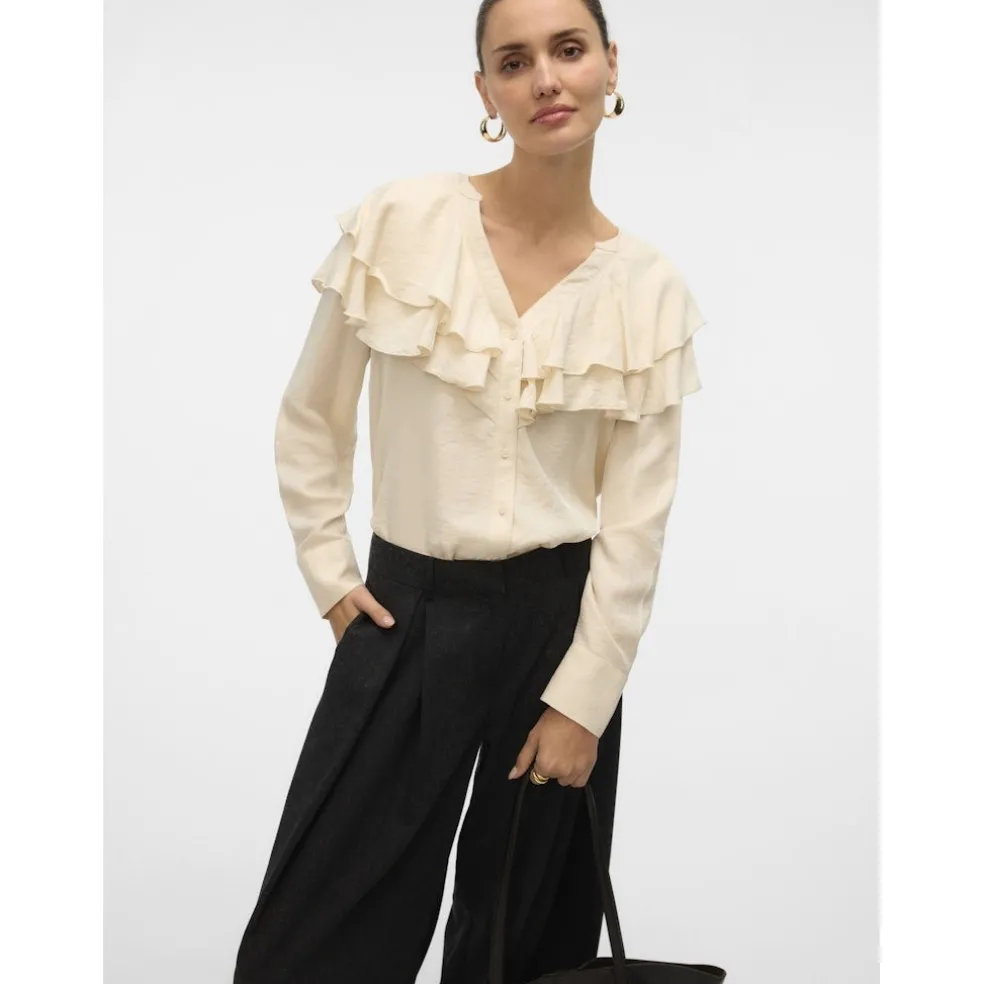 Vero Moda dame bluse VMLIZZI - Birch