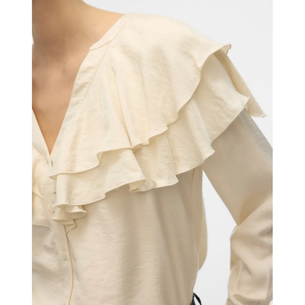 Vero Moda dame bluse VMLIZZI - Birch