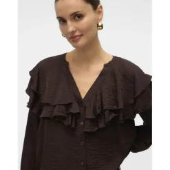 Vero Moda dame bluse VMLIZZI - Chocolate Torte