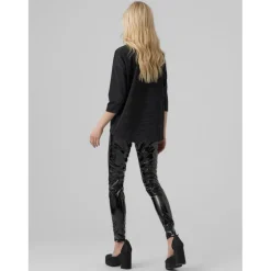 Vero Moda dame bluse VMMALENA - Black Black lurex