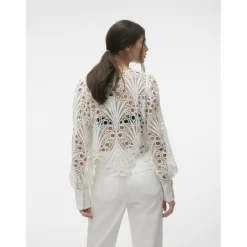 VERO MODA dame bluse VMNIKKI - Snow white