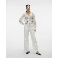 VERO MODA dame bluse VMNIKKI - Snow white