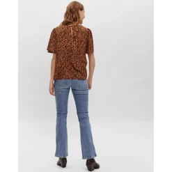 Vero moda dame bluse VMSIENNA - Cinnamon stick