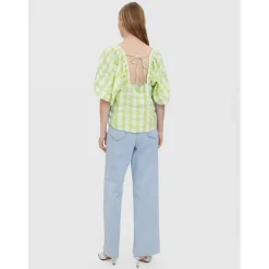 Vero Moda dame bluse VMSODY - Shadow Lime Snow White