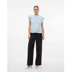 VERO MODA dame bluse VMTRINE - Cashmere Blue