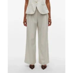 VERO MODA DAME BUKSER VMMIKELA - Birch Melange