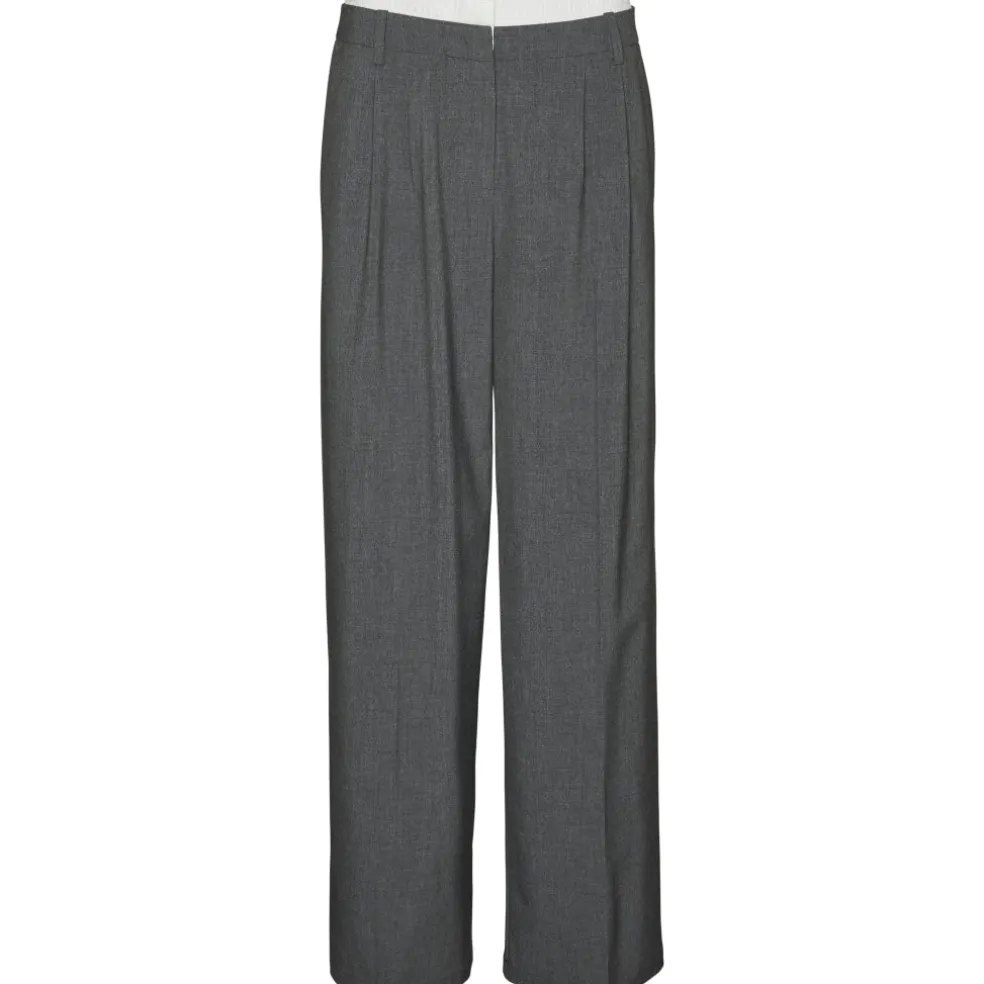 VERO MODA dame bukser VMMADJA - Dark grey melange