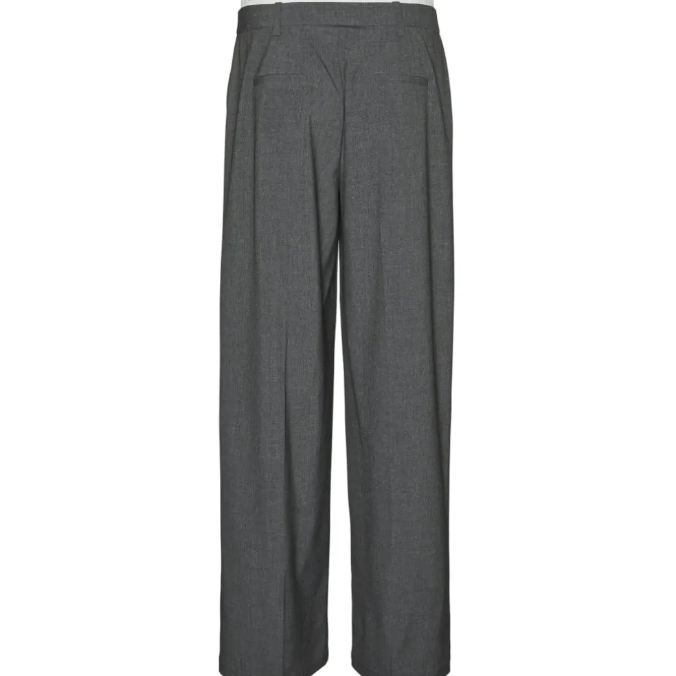 VERO MODA dame bukser VMMADJA - Dark grey melange