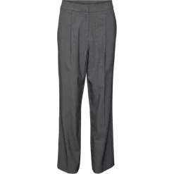 VERO MODA dame bukser VMOKAVA - Dark grey melange