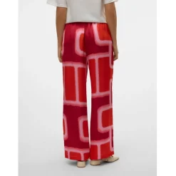 VERO MODA dame bukser VMREBA - Fiery Red Silba
