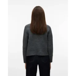 Vero Moda dame cardigan VMMARINA - Dark grey melange