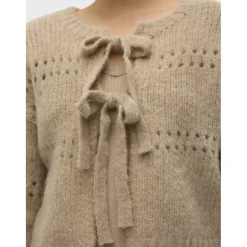 VERO MODA dame cardigan VMADELINA - Silver Mink W. MELANGE