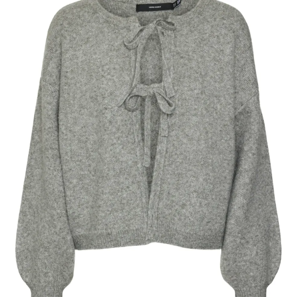 VERO MODA dame cardigan VMBOW - Medium grey melange