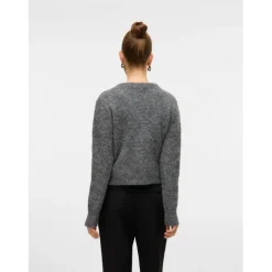 VERO MODA DAME CARDIGAN VMBLOSSOM - Medium grey melange