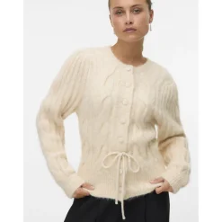 VERO MODA Dame Cardigan VMLisa - Oatmeal Melang