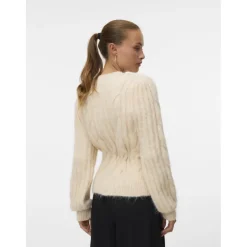 VERO MODA Dame Cardigan VMLisa - Oatmeal Melang