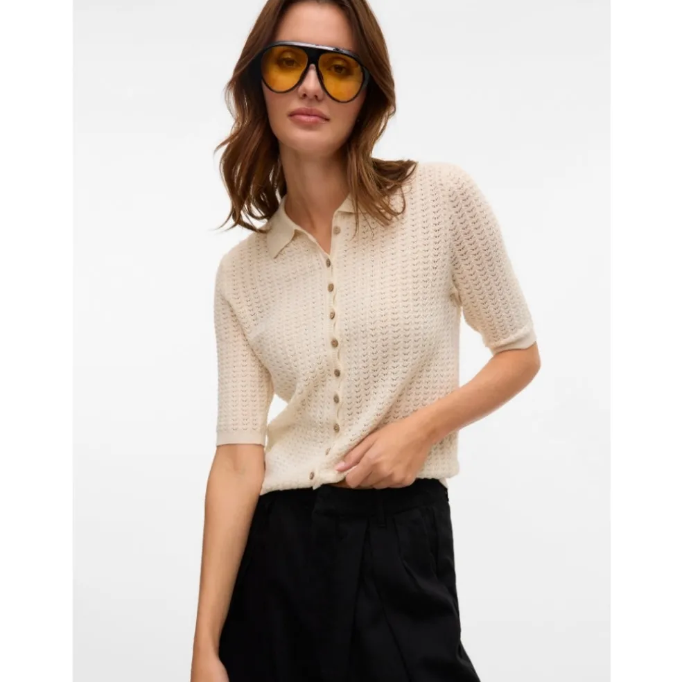 VERO MODA dame cardigan VMPANAMA - Birch