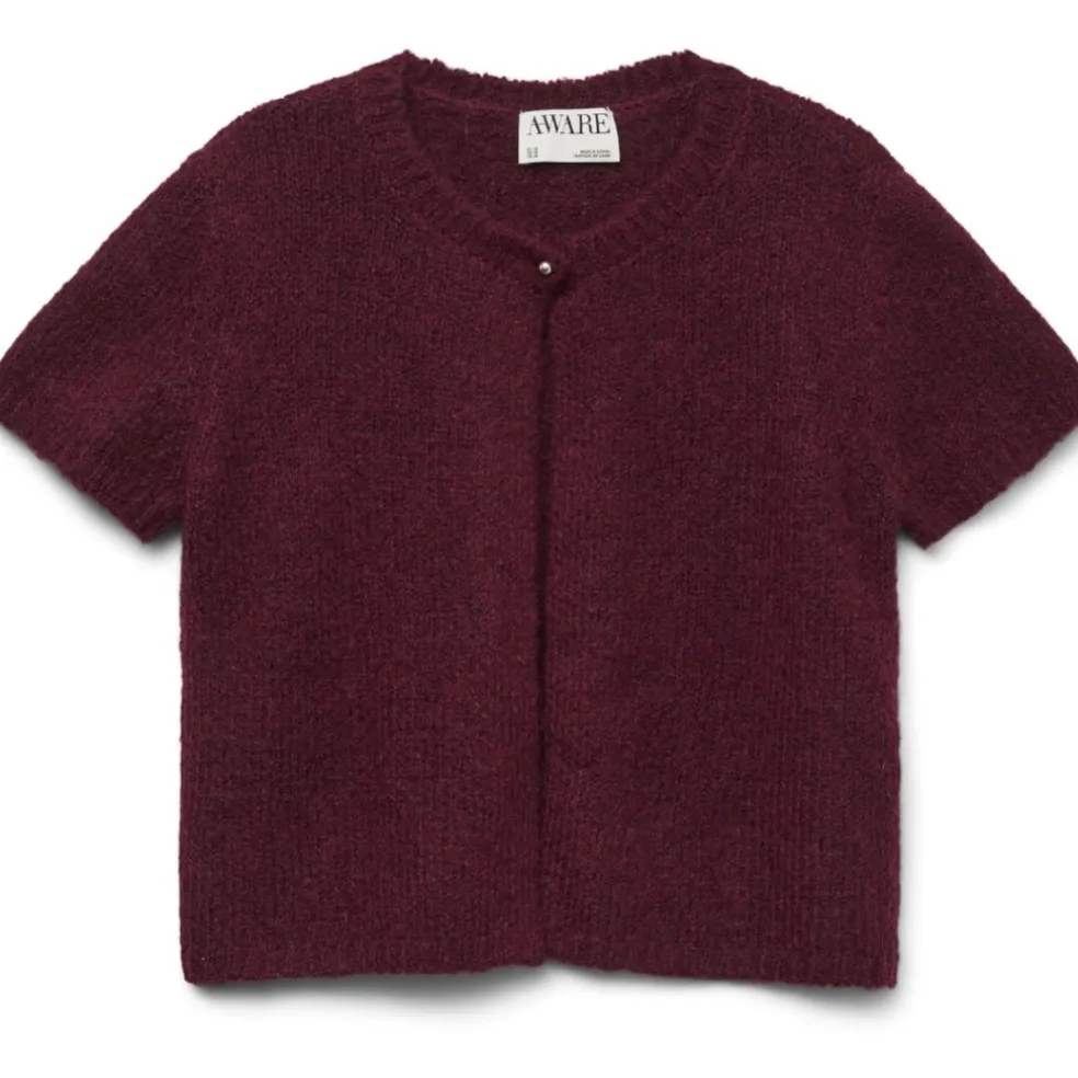 VERO MODA DAME CARDIGANG AWSILJA - Zinfandel