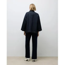 VERO MODA DAME JAKKE AWVERENA - Dark Blue Denim Rinse