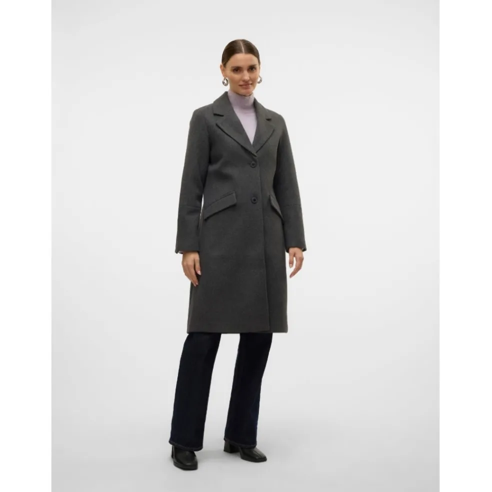 VERO MODA dame Jakke VMFORTUNESARA - Dark grey melange