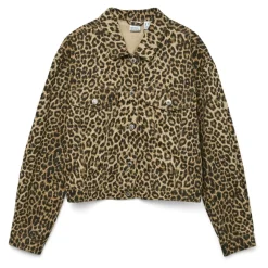 VERO MODA dame jakke VMTALLULAH - Silver Mink LEOPARD