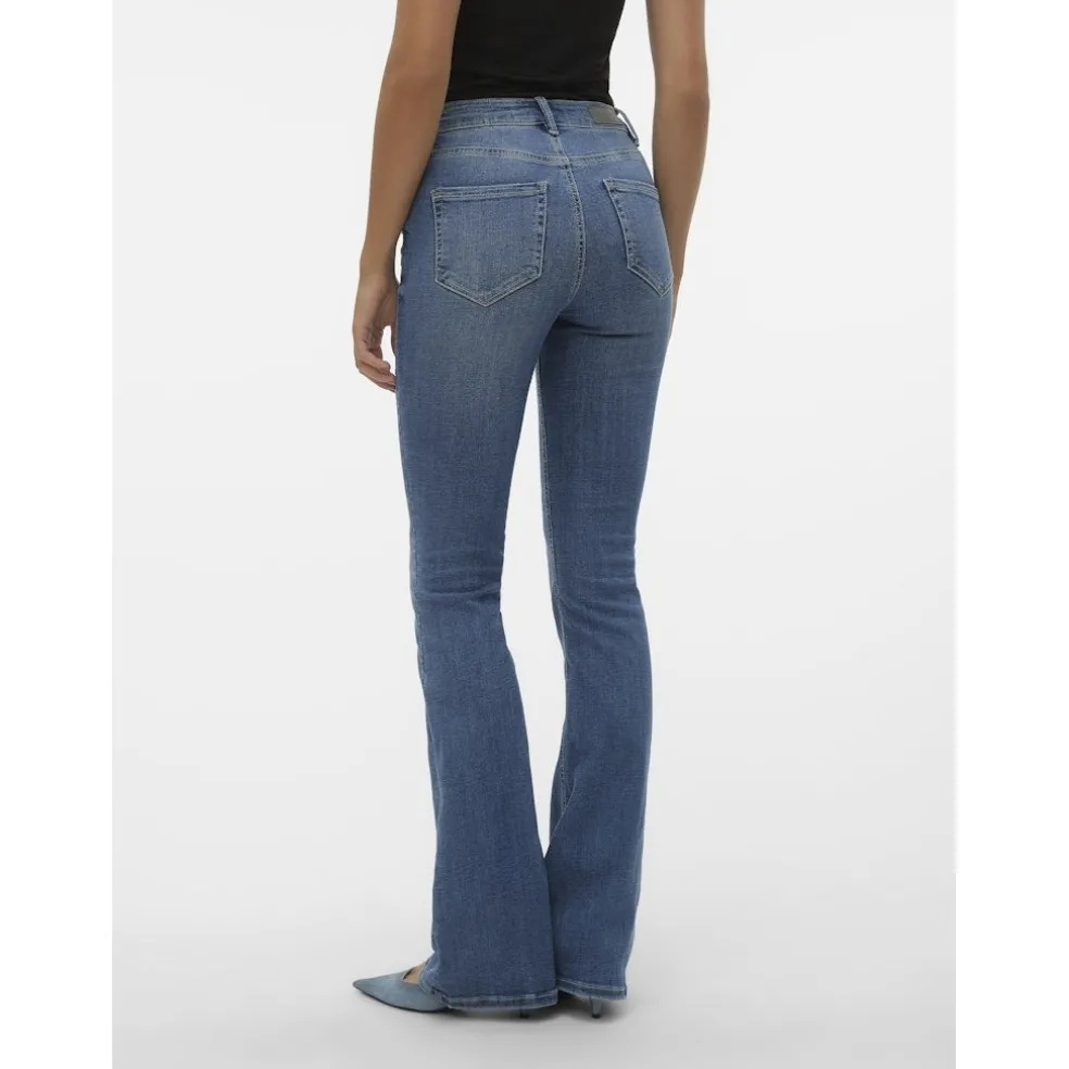 VERO MODA dame jeans VMFLASH - Medium blue denim