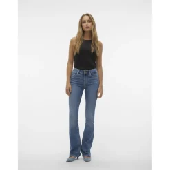 VERO MODA dame jeans VMFLASH - Medium blue denim