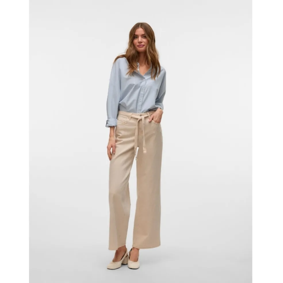 VERO MODA dame jeans VMKARLIE - Ecru