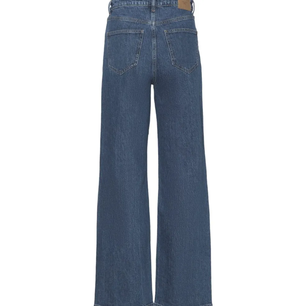 VERO MODA Dame Jeans VMTessa højtaljede Jeans - Medium blue denim