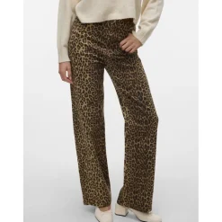 VERO MODA dame jeans VMTESSA - Silver Mink LEOPARD