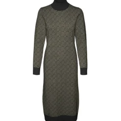 VERO MODA dame kjole VMARIA - Black W. SILVER MINK GRAFIC PRINT