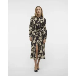 VERO MODA dame kjole VMCELINA - Black Graphic