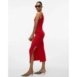 VERO MODA dame kjole VMCHLOE - Fiery Red