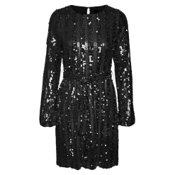 VERO MODA dame kjole VMEFA - Black Black sequins