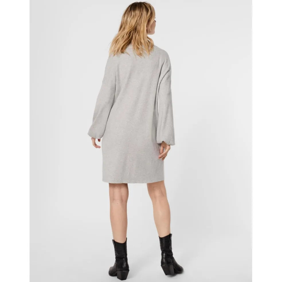 Vero Moda dame kjole VMNANCY - Light Grey Melange