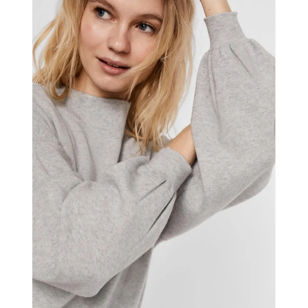 Vero Moda dame kjole VMNANCY - Light Grey Melange