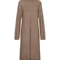 VERO MODA dame kjole VMPHILLIS - Brown Lentil MELANGE